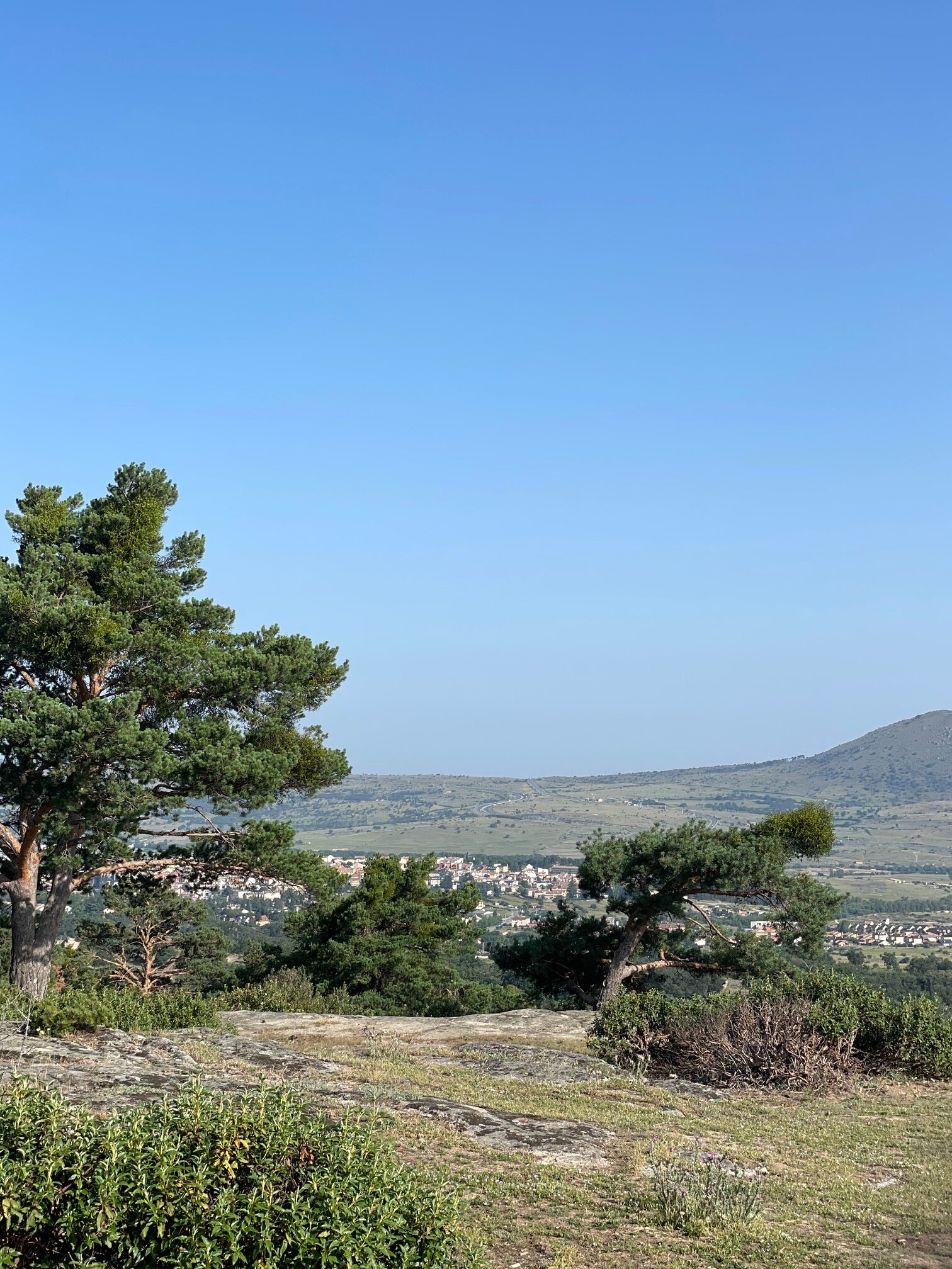Vista de El Espinar, Segovia, desde el entorno de San Rafael