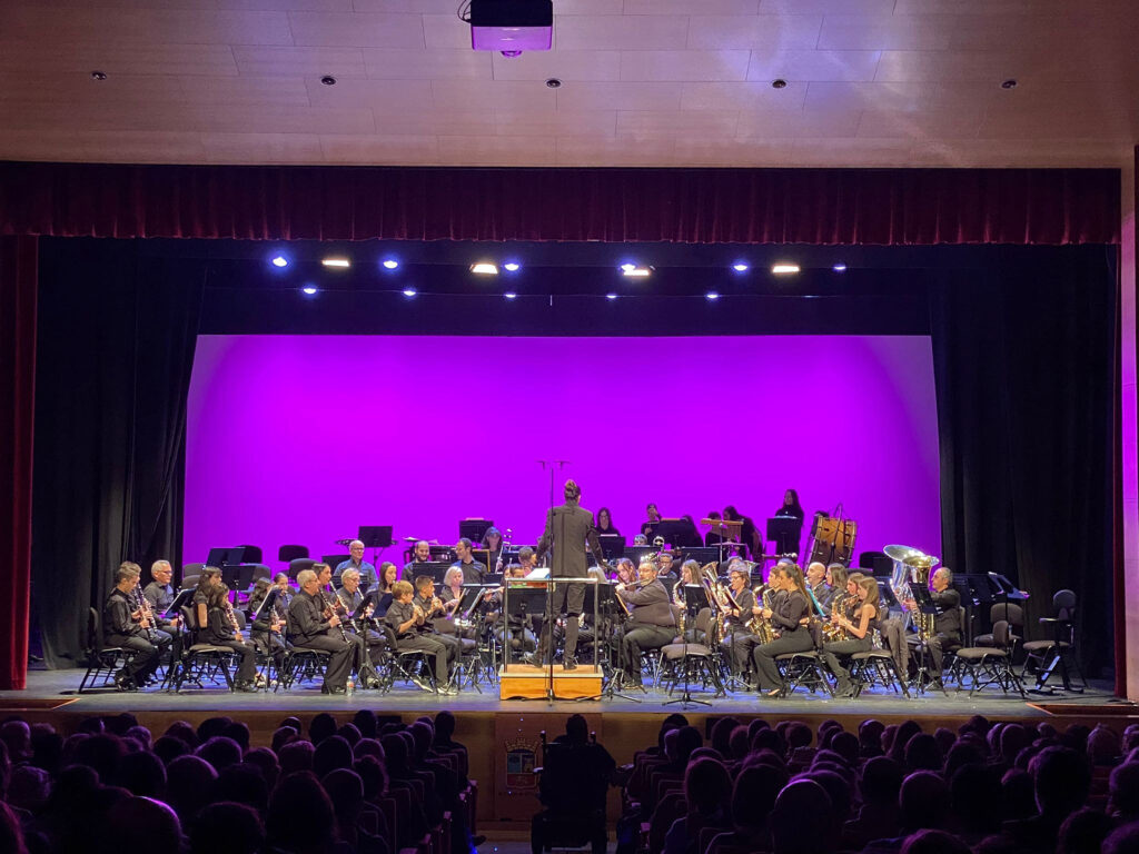 Banda de música en el Auditorio Gonzalo Menéndez Pidal de El Espinar